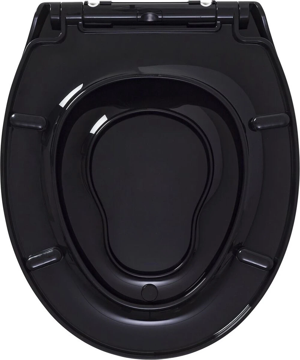 Tiger Tulsa - Toiletbril Met Deksel - WC Bril - Thermoplast Zwart 11 Tiger Tulsa - Toiletbril Met Deksel - WC Bril - Thermoplast Zwart - Afbeelding 11