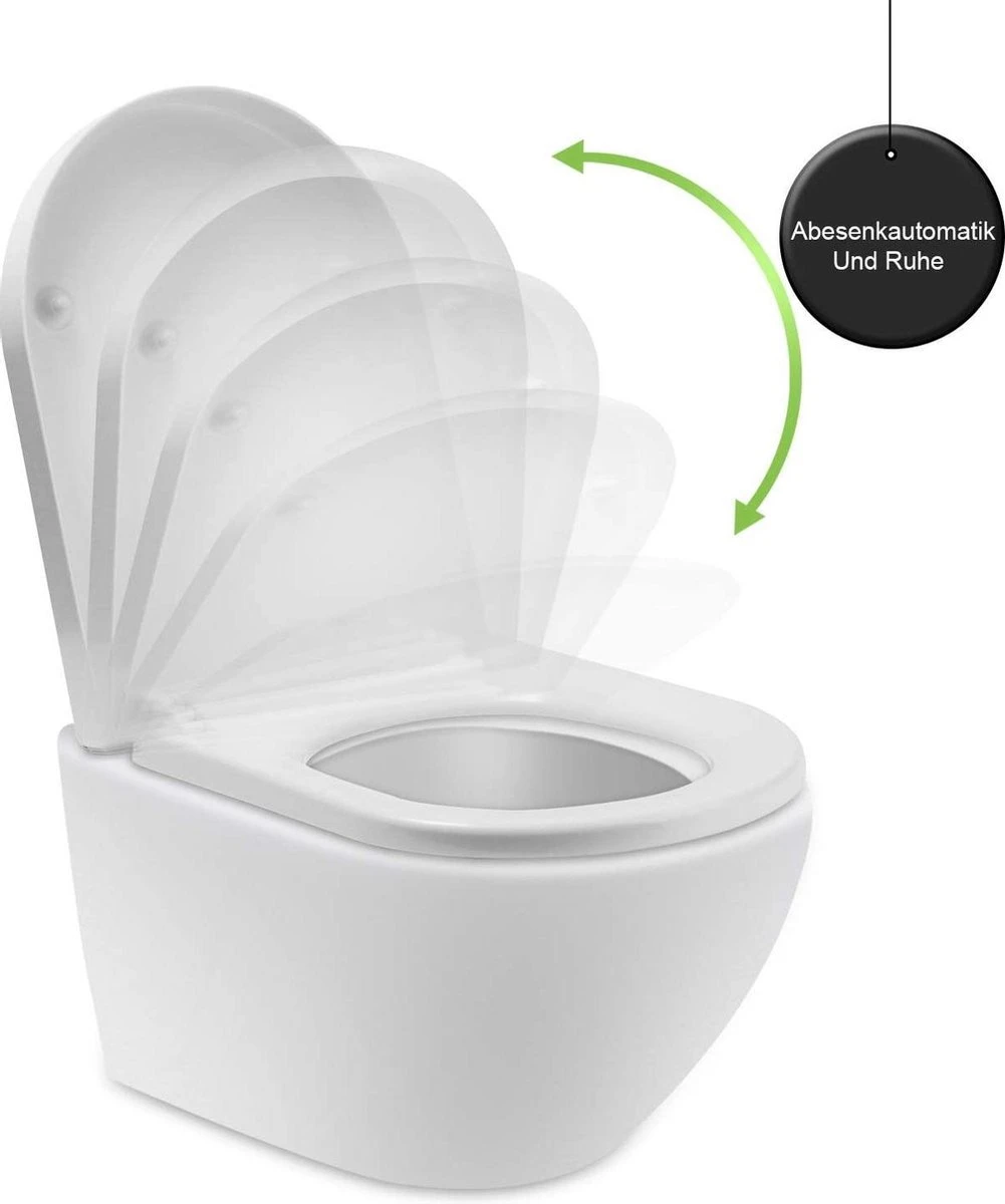 Merkloos WC Bril-Toiletbril-Soft Close En Quick-release-functie 2 Merkloos WC Bril-Toiletbril-Soft Close En Quick-release-functie - Afbeelding 2
