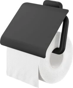 Tiger Carv - Toiletrolhouder Met Klep - Zwart -Merkloos Verkoop 1005x1200