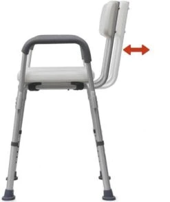 Douchestoel Met Afneembare Rugleuning En Armleuningen - Lichtgewicht En In Hoogte Verstelbaar - Douchekruk 15 Douchestoel Met Afneembare Rugleuning En Armleuningen - Lichtgewicht En In Hoogte Verstelbaar - Douchekruk -Merkloos Verkoop 1009x1200 4