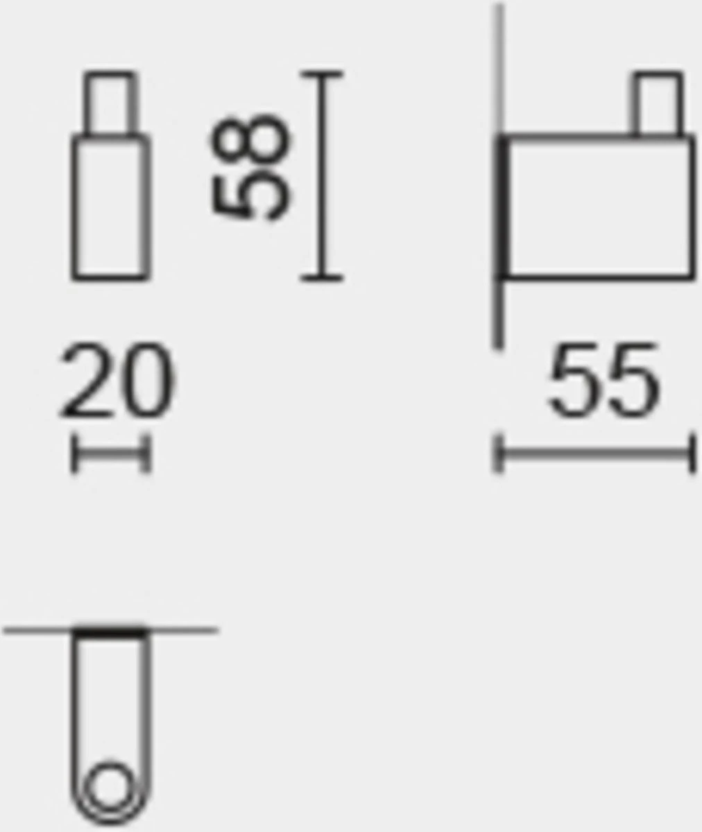 ZACK Atore Handdoekhaak - Mat Zwart 2 ZACK Atore Handdoekhaak - Mat Zwart - Afbeelding 2