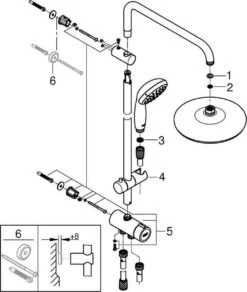 GROHE New Tempesta Cosmopolitan 210 Regendouche - ø 21 Cm - Zonder Thermostaat - Chroom 22 GROHE New Tempesta Cosmopolitan 210 Regendouche - ø 21 Cm - Zonder Thermostaat - Chroom -Merkloos Verkoop 1015x1200 2
