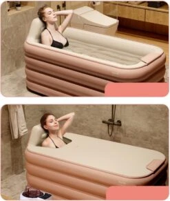 Merkloos Opblaasbaar Bad - Roze - Inclusief Air-Pomp - 1.6 Meter - Opblaasbaar Ligbad - Opblaasbare Badkuip - Zitbad -Merkloos Verkoop 1018x1200 5