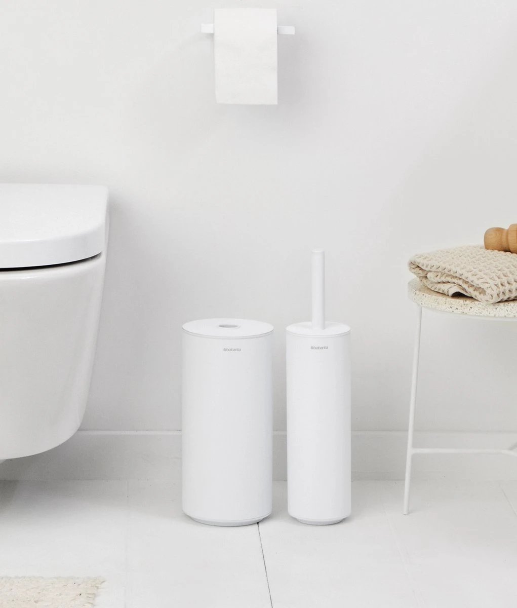 Brabantia MindSet Toiletaccessoires Set Van 3 - Mineral Fresh White 2 Brabantia MindSet Toiletaccessoires Set Van 3 - Mineral Fresh White - Afbeelding 2