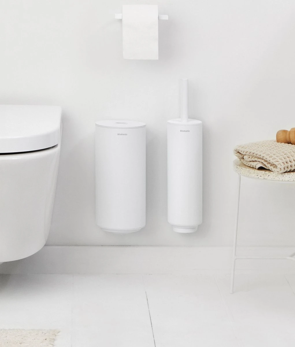 Brabantia MindSet Toiletaccessoires Set Van 3 - Mineral Fresh White 3 Brabantia MindSet Toiletaccessoires Set Van 3 - Mineral Fresh White - Afbeelding 3