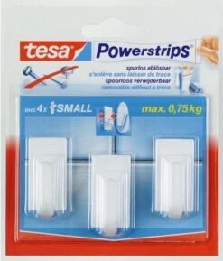 Tesa Powerstrips Haken Small - Wit - 3 Stuks -Merkloos Verkoop 1025x1200