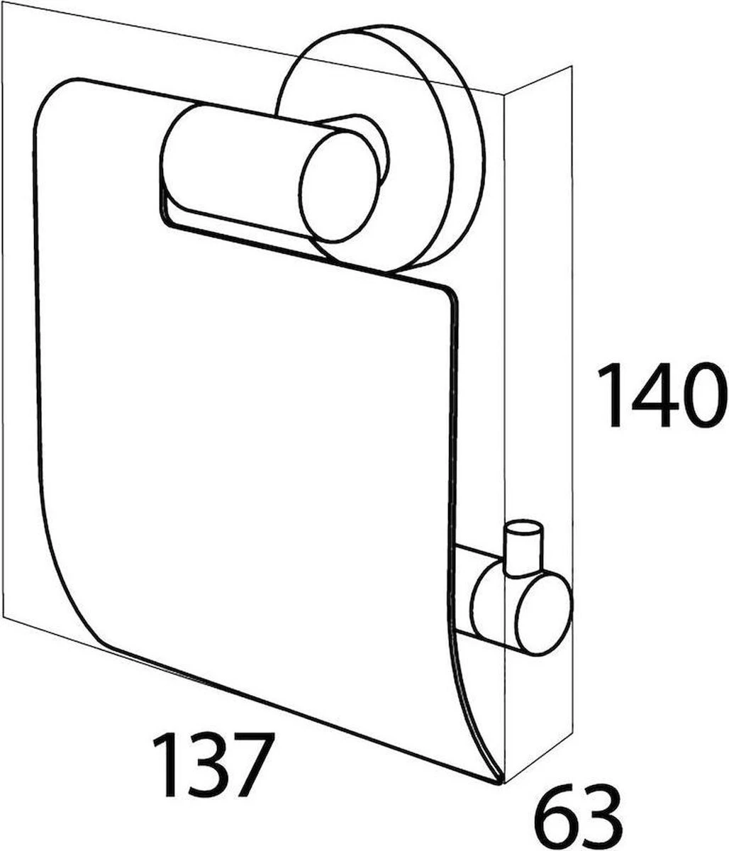 Tiger Boston - Toiletrolhouder Met Klep - RVS Geborsteld 2 Tiger Boston - Toiletrolhouder Met Klep - RVS Geborsteld - Afbeelding 2