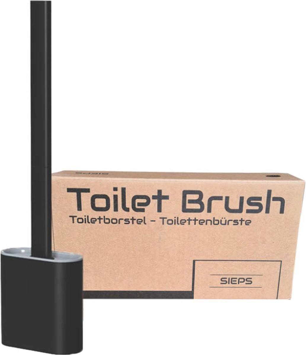 Luxe WC Borstel Met Houder - Flexibele WC Borstel Van Siliconen - Inclusief Montagesysteem - Staand Of Hangend - Toiletborstel 5 Luxe WC Borstel Met Houder - Flexibele WC Borstel Van Siliconen - Inclusief Montagesysteem - Staand Of Hangend - Toiletborstel - Afbeelding 5