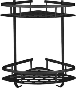 Merkloos Doucherek 2 Laags - Douche Rek Zwart Hangend - Incl 2 Haken Badkamer Accessoires 5 Merkloos Doucherek 2 Laags - Douche Rek Zwart Hangend - Incl 2 Haken Badkamer Accessoires -Merkloos Verkoop 1034x1200 1