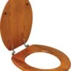 Plieger Classic Toiletbril – Wc Bril Massief Hout Eiken – Wc Brillen Met Deksel – Met Bevestigingsset