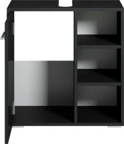 Badplaats Wastafel Onderkast Neptunus 60 Cm X 30 Cm X 60 Cm - Zwart - Badkamerkast – Staand Wastafelmeubel -Merkloos Verkoop 1038x1200 4