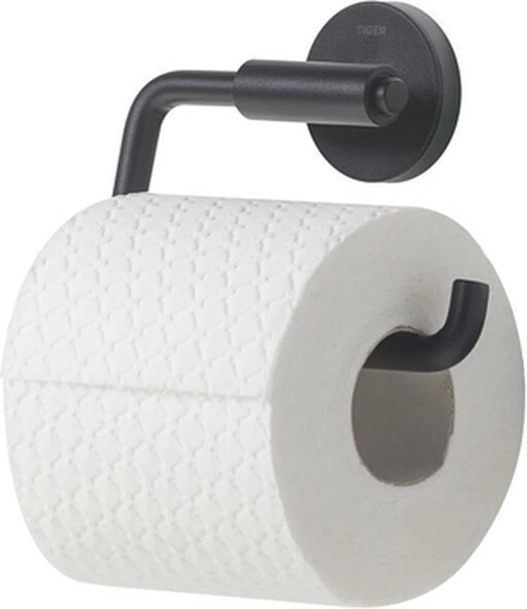 Tiger Urban - Toiletrolhouder Zonder Klep - Zwart 14 Tiger Urban - Toiletrolhouder Zonder Klep - Zwart - Afbeelding 14
