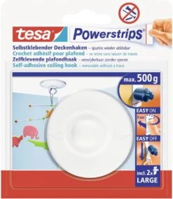Tesa Powerstrips Plafondhaak - Wit 17 Tesa Powerstrips Plafondhaak - Wit -Merkloos Verkoop 1040x1200