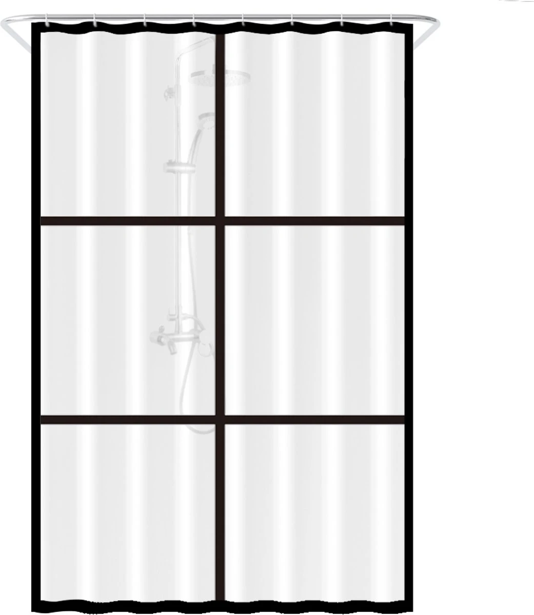 Loti Living Douchegordijn Anti Schimmel – Mat Transparant Zwart - Inclusief Ringen – Waterdicht - PEVA - Douchegordijn 120x200 Cm 1 Loti Living Douchegordijn Anti Schimmel – Mat Transparant Zwart - Inclusief Ringen – Waterdicht - PEVA - Douchegordijn 120x200 Cm