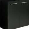 Badplaats Wastafel Onderkast Jupiter 60 Cm X 30 Cm X 60 Cm - Zwart - Badkamerkast – Staand Wastafelmeubel