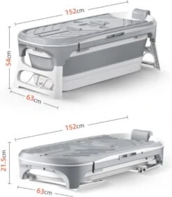 Livista® - Opvouwbaar Bad - Stoombad Grijs - Zitbad - Inklapbaar - Bath Bucket - 152 CM LANG - XL - Incl. Rugkussen, Stoommachine En Bad Accessoires 9 Livista® - Opvouwbaar Bad - Stoombad Grijs - Zitbad - Inklapbaar - Bath Bucket - 152 CM LANG - XL - Incl. Rugkussen, Stoommachine En Bad Accessoires -Merkloos Verkoop 1047x1200 1