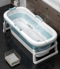 Simple Fix Zitbad - 138cm - Opvouwbaar Bad - Bath Bucket - Zitbad Voor Volwassenen - 220L - Extra Lang - Blauw 11 Simple Fix Zitbad - 138cm - Opvouwbaar Bad - Bath Bucket - Zitbad Voor Volwassenen - 220L - Extra Lang - Blauw -Merkloos Verkoop 1050x1200 5