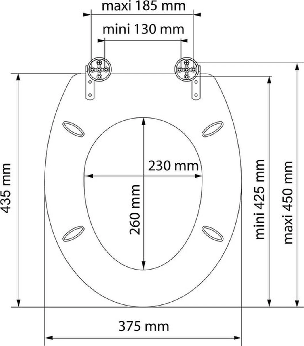 SCHÜTTE WC-Bril 81101 NATURAL BAMBOO - Massief Bamboe - Soft Close - Verchroomde Scharnieren 8 SCHÜTTE WC-Bril 81101 NATURAL BAMBOO - Massief Bamboe - Soft Close - Verchroomde Scharnieren - Afbeelding 8