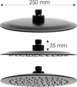 Doucheset - Met Douchemengkraan - En Regendouche - Zwart -Merkloos Verkoop 1059x1200 4