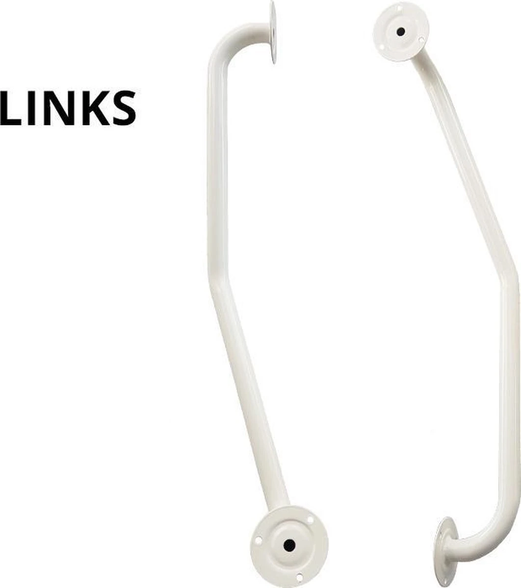 Wandbeugel Gedraaid LINKS - Wit 2 Wandbeugel Gedraaid LINKS - Wit - Afbeelding 2