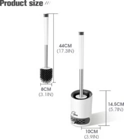 Fleau Luxe WC Borstel Met Houder - Siliconen Toiletborstel - Hygiënisch & Antibacterieel - Vrijstaand Of Hangend - Wit 12 Fleau Luxe WC Borstel Met Houder - Siliconen Toiletborstel - Hygiënisch & Antibacterieel - Vrijstaand Of Hangend - Wit -Merkloos Verkoop 1066x1200