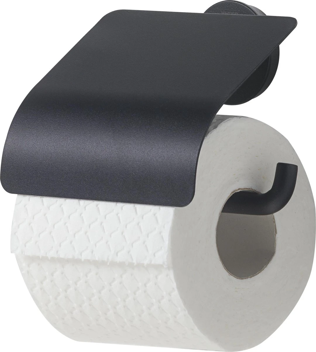 Tiger Urban - Toiletrolhouder Met Klep - Zwart 1 Tiger Urban - Toiletrolhouder Met Klep - Zwart