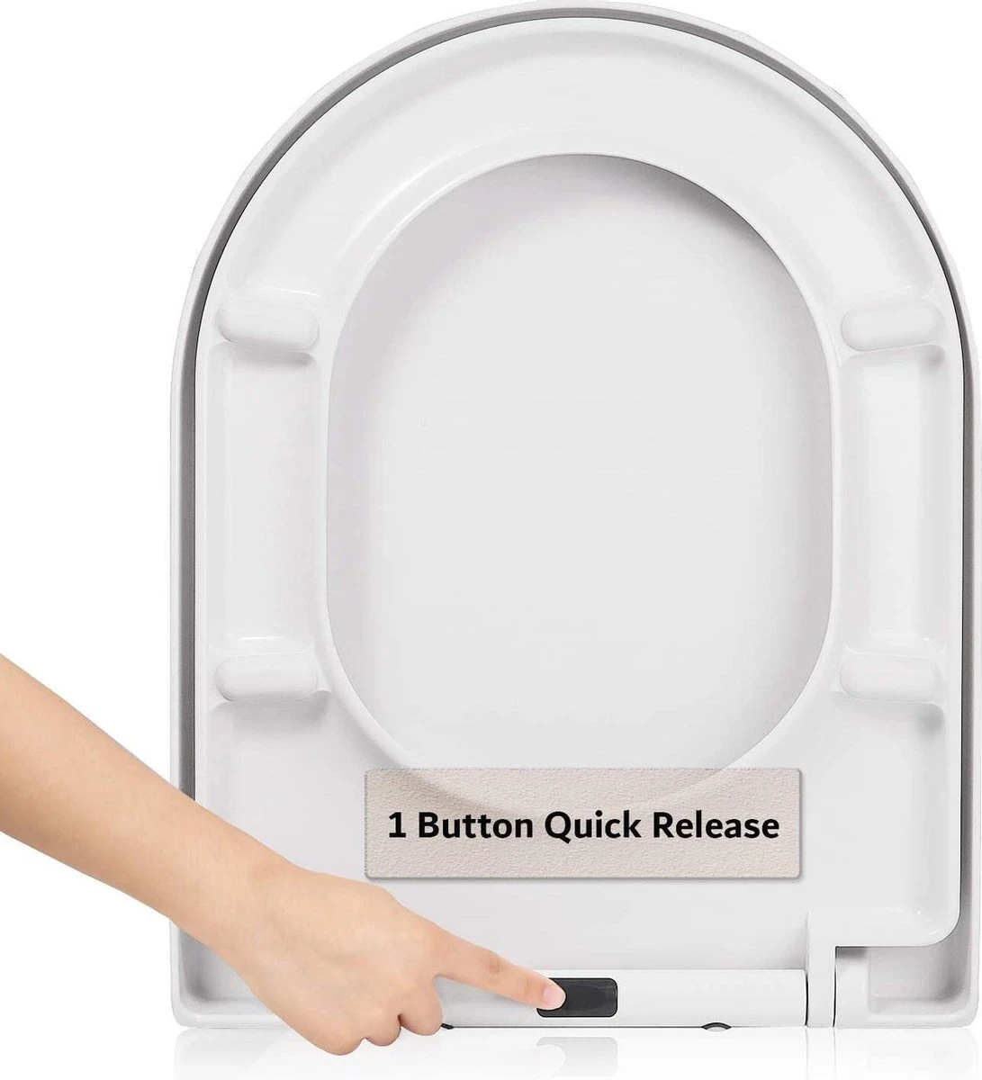Merkloos WC Bril-Toiletbril-Soft Close En Quick-release-functie 4 Merkloos WC Bril-Toiletbril-Soft Close En Quick-release-functie - Afbeelding 4