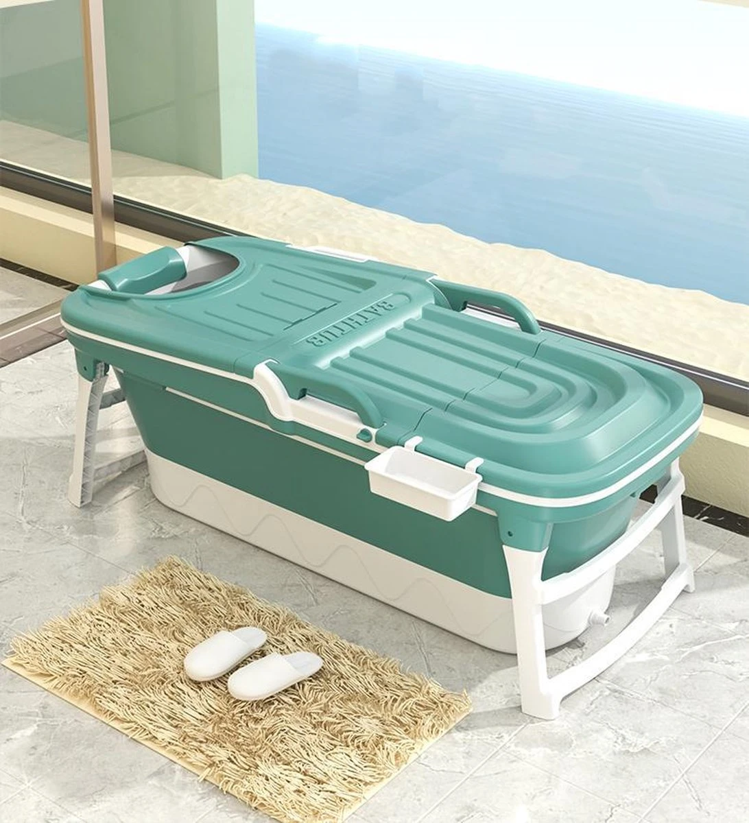 Foresta Volwassenen Zitbad XXL 150CM - Plastic Badkuip - Lime 9 Foresta Volwassenen Zitbad XXL 150CM - Plastic Badkuip - Lime - Afbeelding 9