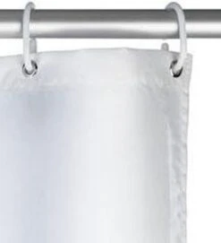 WENKO Anti-schimmel Douchegordijn Uni Wit 180x200cm Polyester Inclusief Ophangringen -Merkloos Verkoop 1094x1200 1