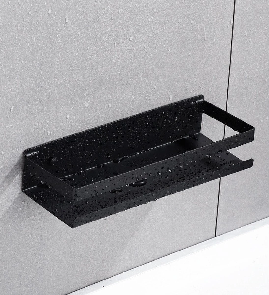 Merkloos Doucherek- Douchemand- Badkamerrek- Badkamer Organiser- Badkamer Organizer-Rekje Voor In De Douche- Badkamer Plank-Rekje Voor Shampoo- RVS- Zonder Boren- Zelfklevend- Rechthoek Vorm- Met Of Zonder Schroeven- Ophangbaar- Met Lijm- 20 Cm- Zwart 3 Merkloos Doucherek- Douchemand- Badkamerrek- Badkamer Organiser- Badkamer Organizer-Rekje Voor In De Douche- Badkamer Plank-Rekje Voor Shampoo- RVS- Zonder Boren- Zelfklevend- Rechthoek Vorm- Met Of Zonder Schroeven- Ophangbaar- Met Lijm- 20 Cm- Zwart - Afbeelding 3