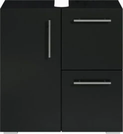 Badplaats Wastafel Onderkast Mars 60 Cm X 30 Cm X 60 Cm - Zwart - Badkamerkast – Staand Wastafelmeubel 8 Badplaats Wastafel Onderkast Mars 60 Cm X 30 Cm X 60 Cm - Zwart - Badkamerkast – Staand Wastafelmeubel -Merkloos Verkoop 1106x1200 4