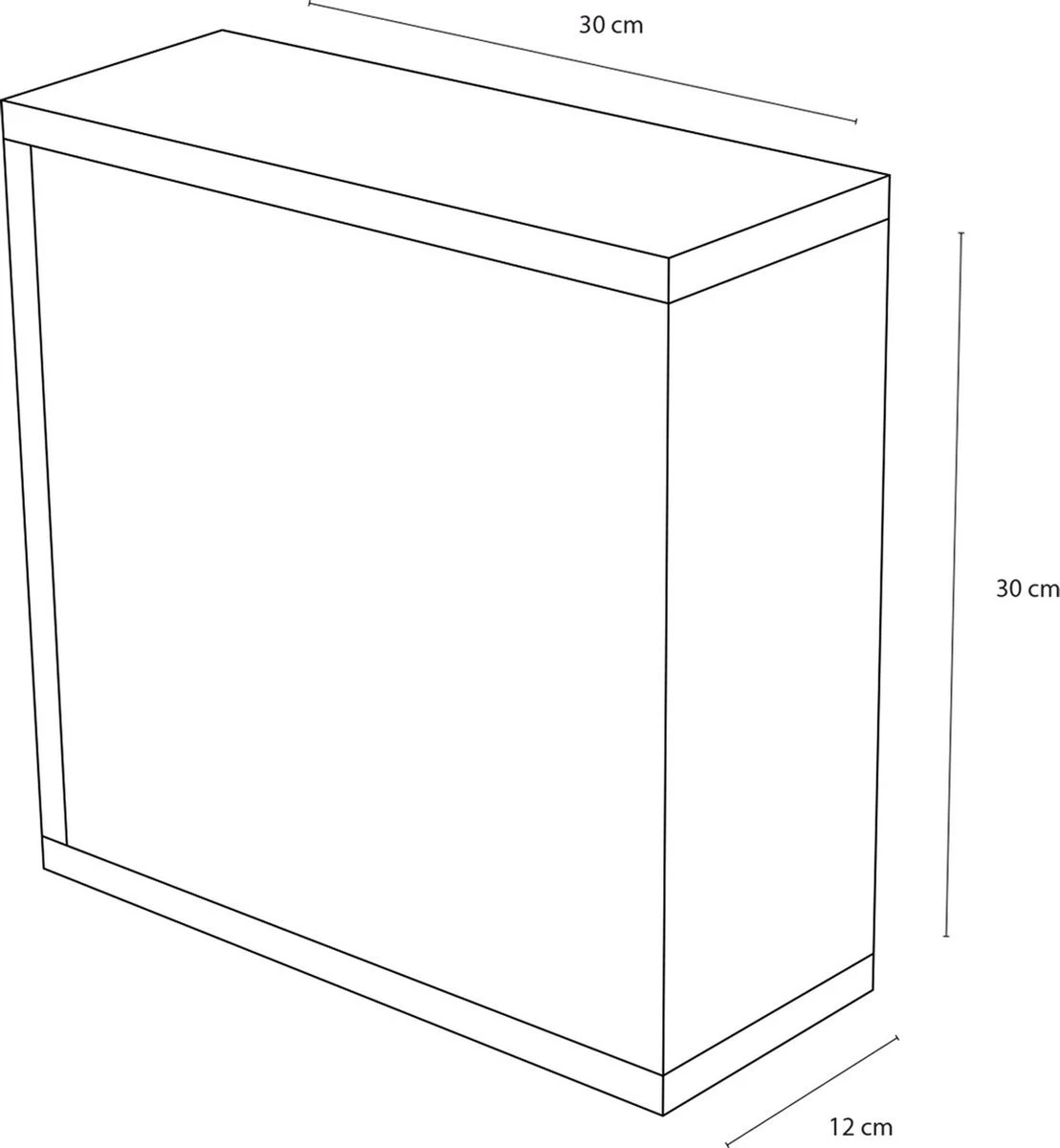 Differnz Spiegelkastje - Badkamerkast - Medicijnkastje - Kubuskast - Spiegelkast - Zwart - 30 X 30 X 12 Cm 2 Differnz Spiegelkastje - Badkamerkast - Medicijnkastje - Kubuskast - Spiegelkast - Zwart - 30 X 30 X 12 Cm - Afbeelding 2