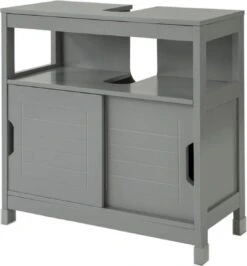 Mara Wastafel Onderkast - Badkamerkast - Badkamermeubel - Schuifdeuren - 60 X 30 X 61 Cm