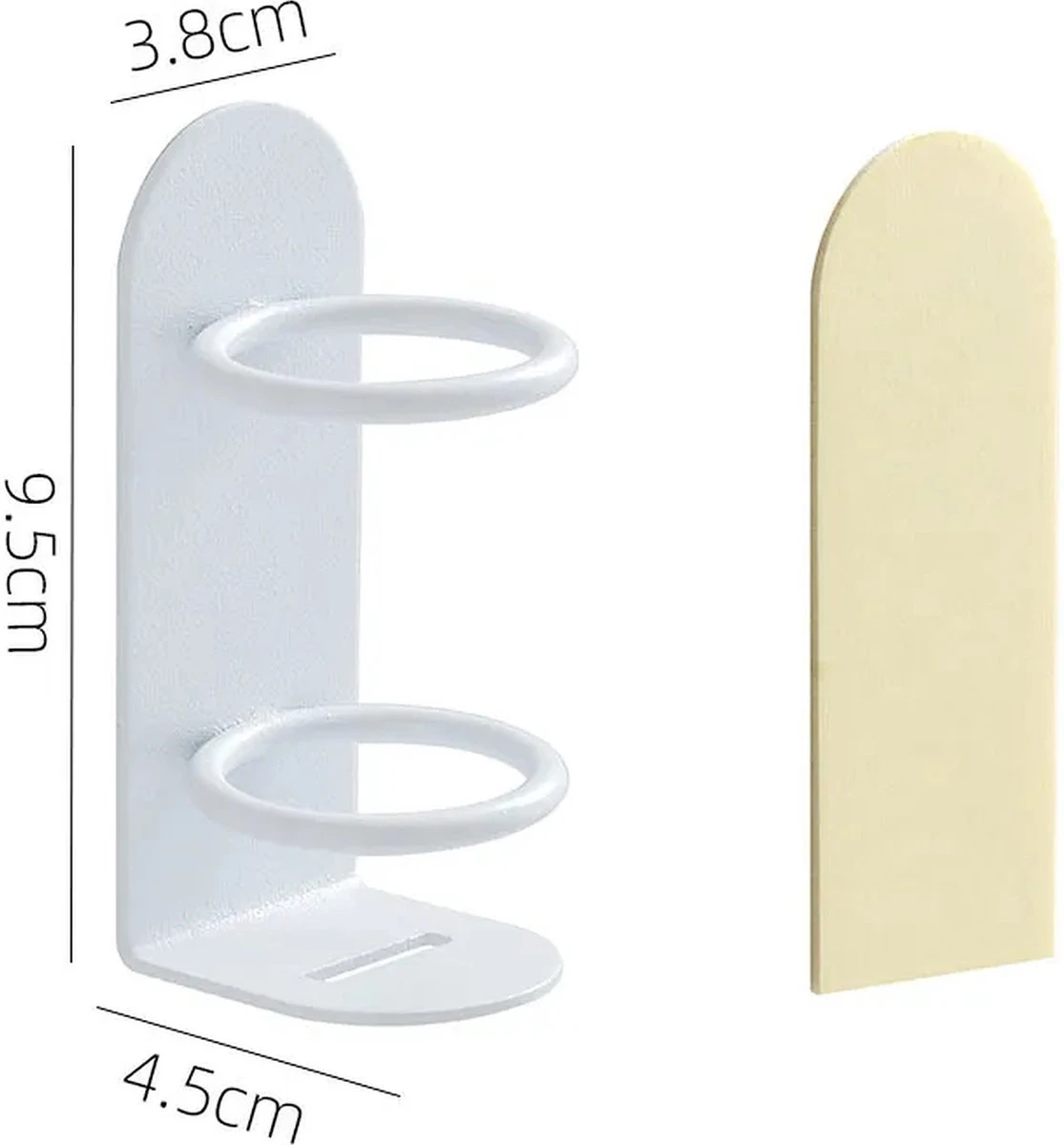 Elektrische Tandenborstelhouder - Wit - Zelfklevend - Voor Oral B - Philips Sonicare - Toothbrush 2 Elektrische Tandenborstelhouder - Wit - Zelfklevend - Voor Oral B - Philips Sonicare - Toothbrush - Afbeelding 2