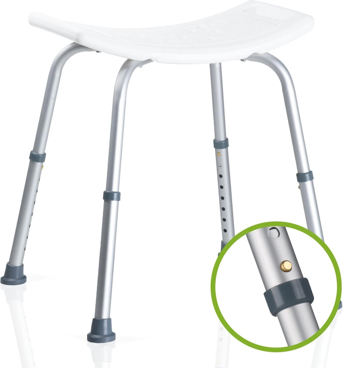 Vivamore Douchekruk - Antislip Douchestoel - In Hoogte Verstelbaar - Max. 150 KG 1 Vivamore Douchekruk - Antislip Douchestoel - In Hoogte Verstelbaar - Max. 150 KG