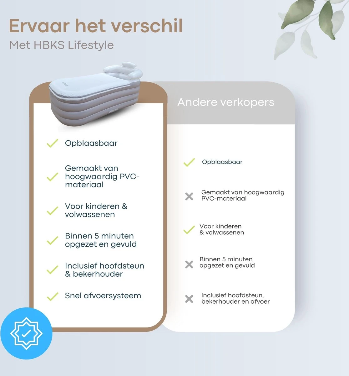 HBKS Lifestyle Bad – Opblaasbaar Ligbad – Bath Bucket – Zitbad Voor Volwassenen - Ijsbad Wim Hof Methode - Badkuip – Ice Bath – Rosegold 9 HBKS Lifestyle Bad – Opblaasbaar Ligbad – Bath Bucket – Zitbad Voor Volwassenen - Ijsbad Wim Hof Methode - Badkuip – Ice Bath – Rosegold - Afbeelding 9