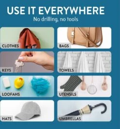 Tatkraft George Heavy Duty Zelfklevende Wandhaakjes - RVS Handdoekhouder Haak - Muur Ophang Zelfklevend Muurhaak Ophanghaakjes - Handdoekklem Keuken Ophanghaak Zonder Boren - Wand Theedoek / Handdoek Houder - Universeel Gebruik - Set Van 4 Stuks 11 Tatkraft George Heavy Duty Zelfklevende Wandhaakjes - RVS Handdoekhouder Haak - Muur Ophang Zelfklevend Muurhaak Ophanghaakjes - Handdoekklem Keuken Ophanghaak Zonder Boren - Wand Theedoek / Handdoek Houder - Universeel Gebruik - Set Van 4 Stuks -Merkloos Verkoop 1120x1200 2