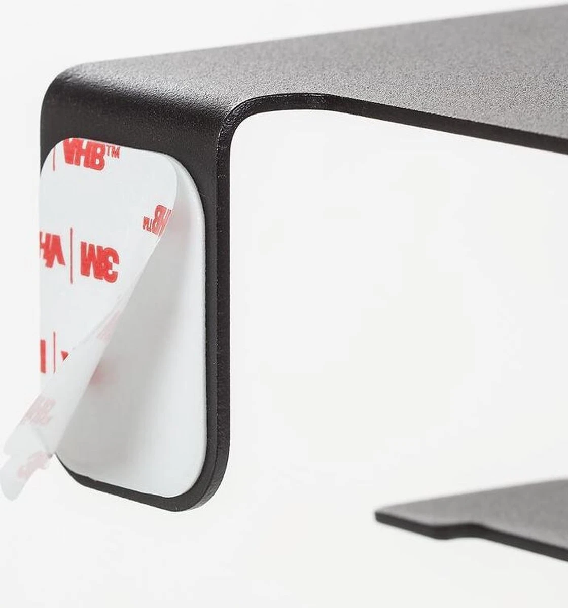 Tiger Colar - Toiletrolhouder Met Planchet - Zwart 2 Tiger Colar - Toiletrolhouder Met Planchet - Zwart - Afbeelding 2