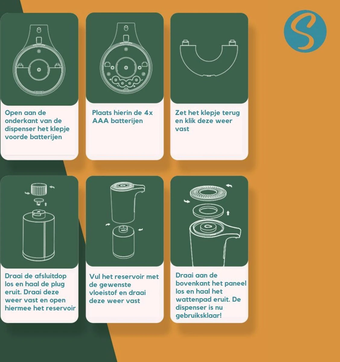 Green Lush Comfort - Automatische Zeepdispenser Voor Desinfecterende Gel - Desinfectie Dispenser - No Touch Zeep Pomp - Handsfree Zeeppomp Elektrisch - Sensor - Hygiënisch - Keuken - Badkamer - Toilet 4 Green Lush Comfort - Automatische Zeepdispenser Voor Desinfecterende Gel - Desinfectie Dispenser - No Touch Zeep Pomp - Handsfree Zeeppomp Elektrisch - Sensor - Hygiënisch - Keuken - Badkamer - Toilet - Afbeelding 4