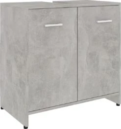 VidaXL Badkamerkast 60x33x61 Cm Spaanplaat Betongrijs