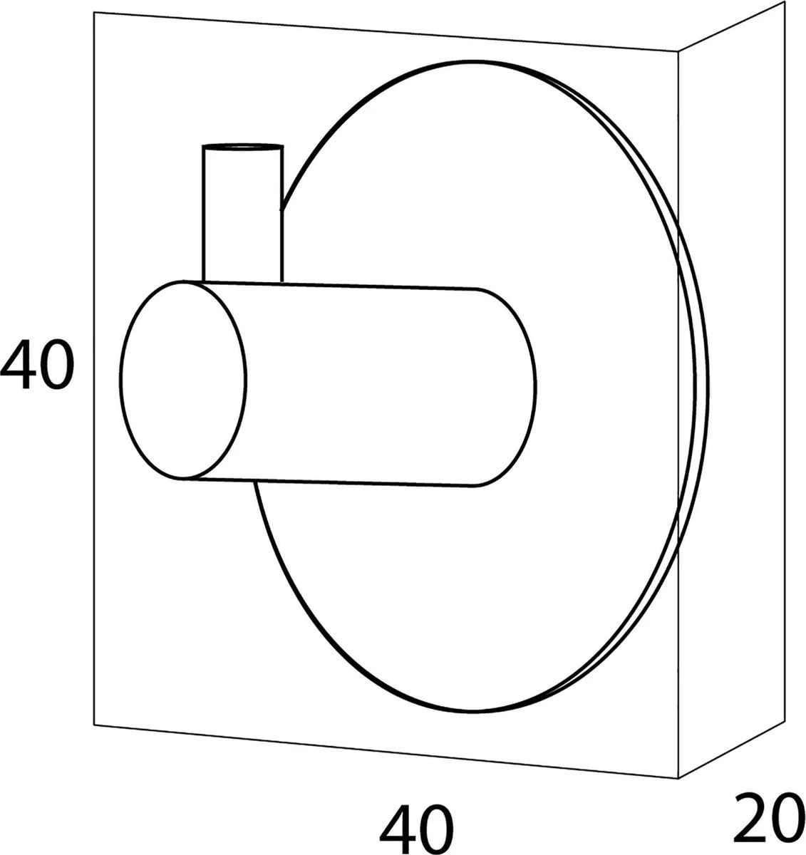 Tiger - Handdoekhaak Rhino - RVS Geborsteld 3 Tiger - Handdoekhaak Rhino - RVS Geborsteld - Afbeelding 3
