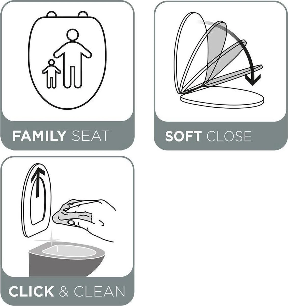 Tiger Tulsa - Toiletbril Met Deksel - WC Bril - Thermoplast Zwart 6 Tiger Tulsa - Toiletbril Met Deksel - WC Bril - Thermoplast Zwart - Afbeelding 6
