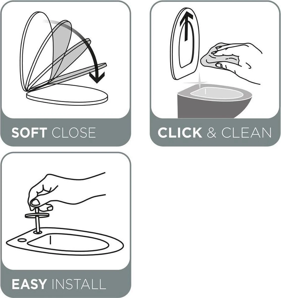 Tiger Blade - Toiletbril - WC Bril - Duroplast - Wit 5 Tiger Blade - Toiletbril - WC Bril - Duroplast - Wit - Afbeelding 5