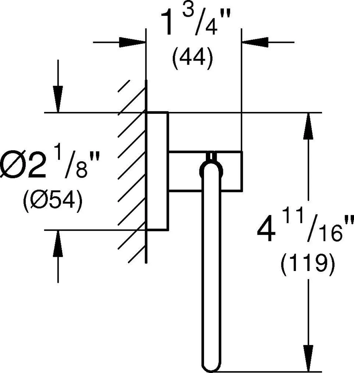 GROHE Essentials Toiletrolhouder - Zonder Klep - Chroom - 40689001 2 GROHE Essentials Toiletrolhouder - Zonder Klep - Chroom - 40689001 - Afbeelding 2