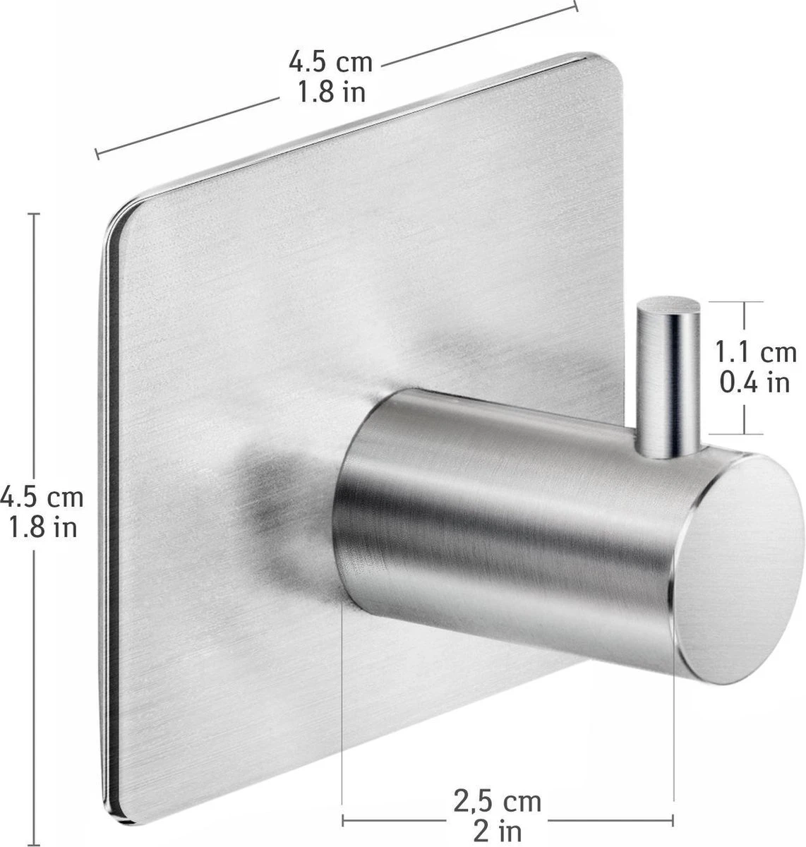 Tatkraft George Heavy Duty Zelfklevende Wandhaakjes - RVS Handdoekhouder Haak - Muur Ophang Zelfklevend Muurhaak Ophanghaakjes - Handdoekklem Keuken Ophanghaak Zonder Boren - Wand Theedoek / Handdoek Houder - Universeel Gebruik - Set Van 4 Stuks 8 Tatkraft George Heavy Duty Zelfklevende Wandhaakjes - RVS Handdoekhouder Haak - Muur Ophang Zelfklevend Muurhaak Ophanghaakjes - Handdoekklem Keuken Ophanghaak Zonder Boren - Wand Theedoek / Handdoek Houder - Universeel Gebruik - Set Van 4 Stuks - Afbeelding 8