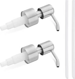 Navaris Roestvrijstalen Zeepdispenserkop Set X2 - Opschroefbare Pompkop Voor Flessen - 22-24 Mm Mondstuk Voor Vloeistof, Lotion - Zilverkleurig 8 Navaris Roestvrijstalen Zeepdispenserkop Set X2 - Opschroefbare Pompkop Voor Flessen - 22-24 Mm Mondstuk Voor Vloeistof, Lotion - Zilverkleurig -Merkloos Verkoop 1142x1200 3