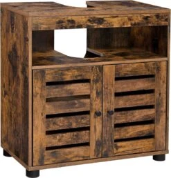 Soof&Tess Badkamerkast - Wastafelmeubel - Wastafel Onderkast - 60 X 30 X 63 - Bruin