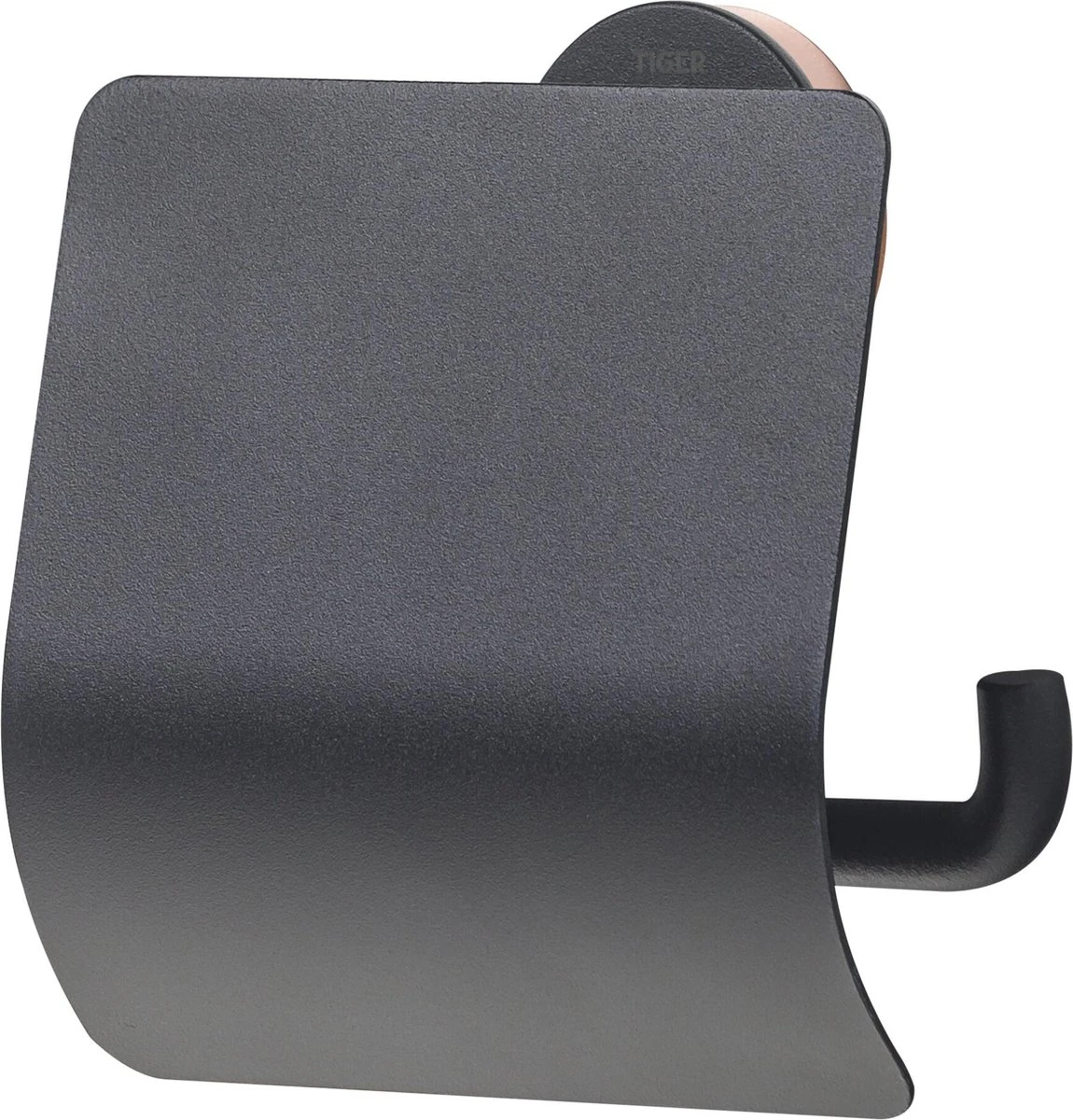 Tiger Urban - Toiletrolhouder Met Klep - Zwart 7 Tiger Urban - Toiletrolhouder Met Klep - Zwart - Afbeelding 7