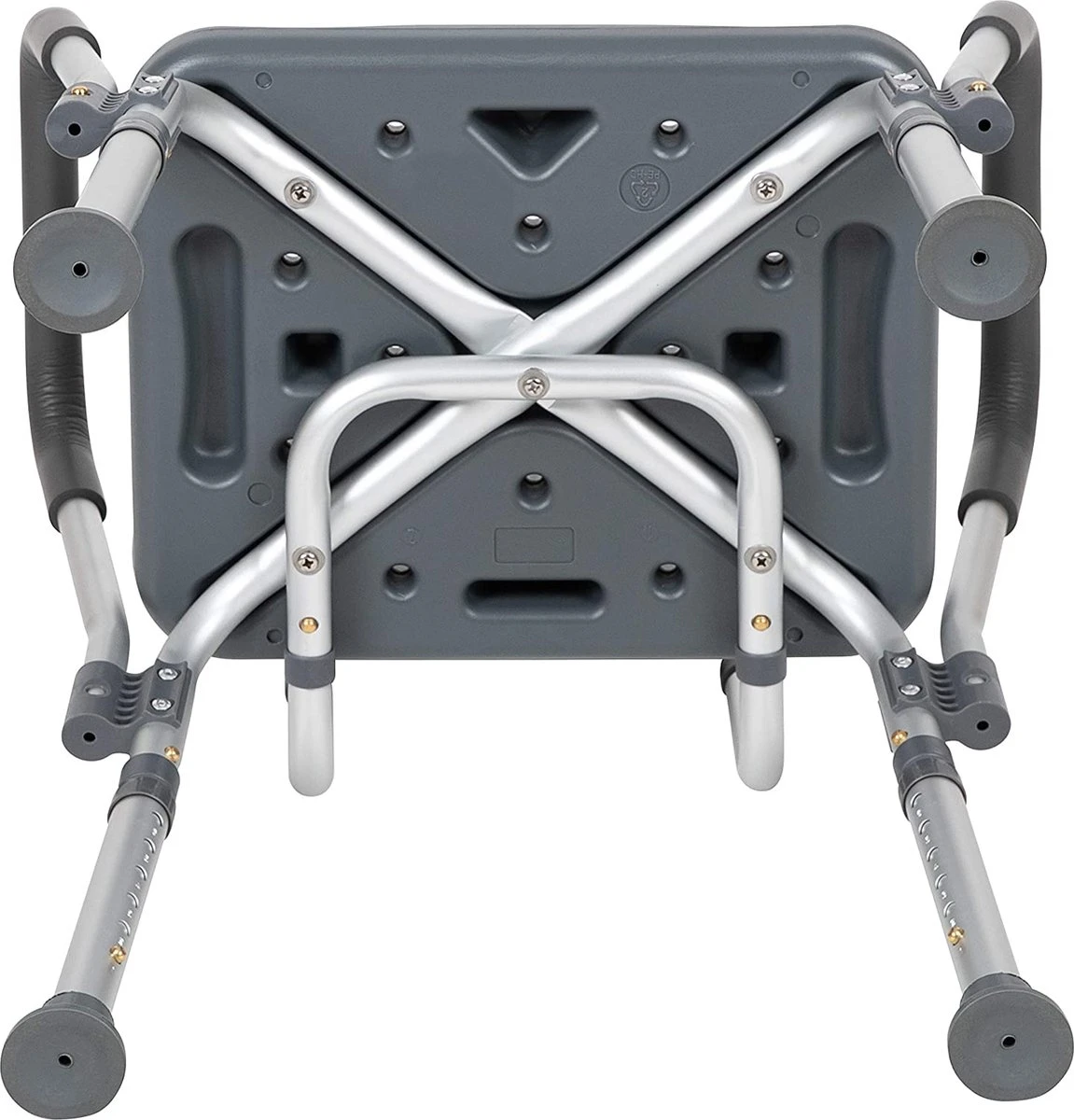 BY JRM Douchestoel En Douchekruk Met Afneembare Rugleuning En Armleuning – 30 Dagen Uitproberen - Anti Slip – Verstelbare Hoogte - Douchekrukje - Grijs 11 BY JRM Douchestoel En Douchekruk Met Afneembare Rugleuning En Armleuning – 30 Dagen Uitproberen - Anti Slip – Verstelbare Hoogte - Douchekrukje - Grijs - Afbeelding 11