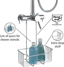 WENKO Doucherek Milo 25x36cm RVS Glanzend - Doucherek Zonder Boren - Doucherek Hangend 12 WENKO Doucherek Milo 25x36cm RVS Glanzend - Doucherek Zonder Boren - Doucherek Hangend -Merkloos Verkoop 1154x1200 5